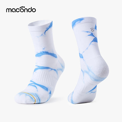 春秋马孔多男女跑步训练袜3代 扎染 透气吸汗 柔软高弹 5级抗jun 立体减震 支撑足弓 专业运动纱线【99元2双】 商品图4