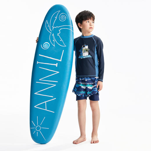 男童平角泳裤套装夏季新款安奈儿童装JB527059 商品图3