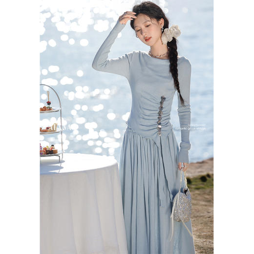 【6折秒杀】鹿向南「椿野画廊」半身裙L529166BSQ 商品图1