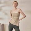 跃牌【海听系列】裸感抽绳打褶瑜伽服女固定胸垫吊带运动背心夏MZ71 商品缩略图1