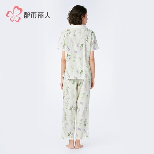 都市丽人女士梭织棉短袖套装薄梭织RC平纹生活家居短袖类LHH1D4 商品图2