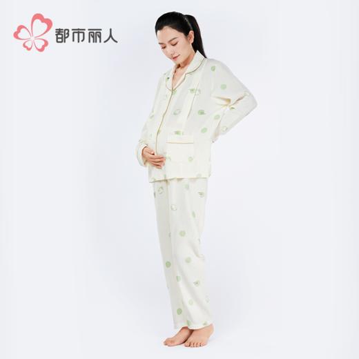 都市丽人女士梭织棉长袖套装薄双层棉纱快乐妈咪长袖类LHHCA1 商品图3