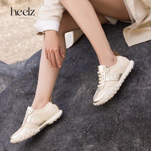 heelz设计师手工鞋履 ｜拉菲草运动鞋3.5公分 商品图1