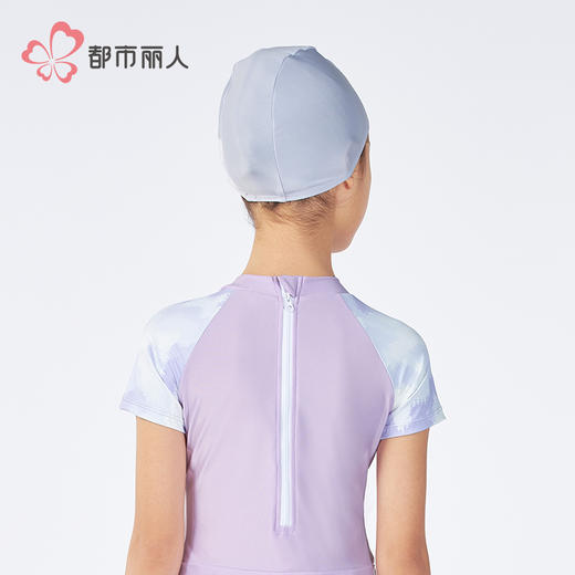 都市丽人童装泳帽薄半光涤泳布滨海休闲泳衣配件JSHAA2 商品图3