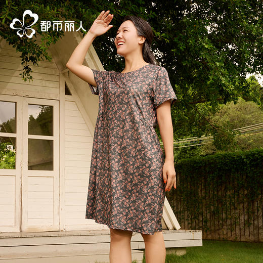 都市丽人女士特价棉质短袖套装薄牛奶丝弹力缎超值精选短袖类LHH6F7 商品图2