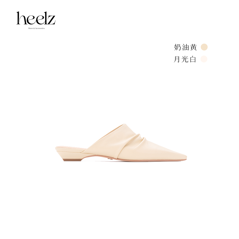 heelz设计师手工鞋履 ｜潮汐天池羊皮穆勒鞋2公分