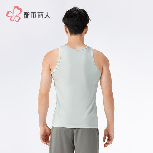 都市丽人男士常规背心莫棉超爽索罗纳基础简约窄肩背心FVH5A2 商品图3