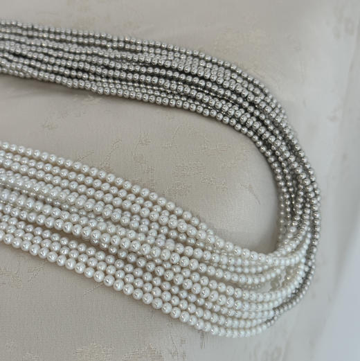 设计师款· Chic 风格 一年四季都很好搭配 纯银厚壁球+淡水极强光珍珠 商品图2