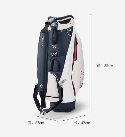 VESSEL 2024高尔夫球包职业球杆袋 golfbag标准球袋（8.5寸5格）8830123-04 商品图5