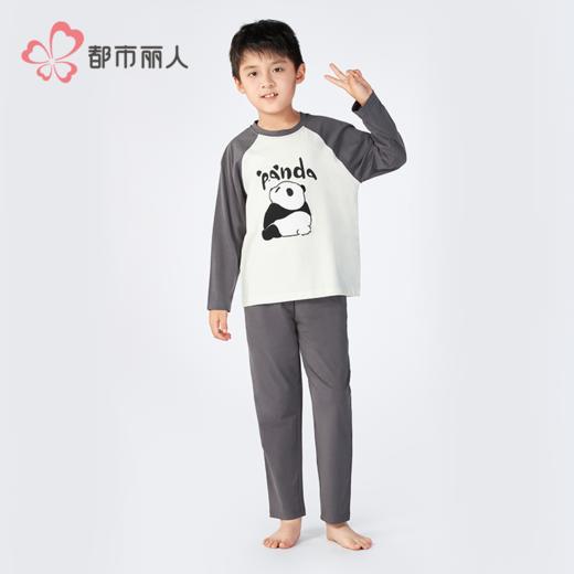 都市丽人童装正价棉质长袖套装薄单面无尘棉亲情蜜语长袖类JHH9B1 商品图1