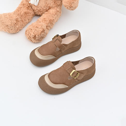 经典鲨女鞋2025年春季新款百搭圆头一脚蹬舒适平底勃肯鞋单鞋KW170-517011 商品图2