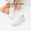 经典鲨女鞋2025年春季新款韩版时尚系带平底舒适休闲鞋小白鞋KW194-517021 商品缩略图0
