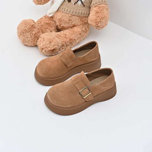 经典鲨女鞋2025年春季新款百搭圆头时尚一脚蹬平底勃肯鞋单鞋KW65-517021 商品图2