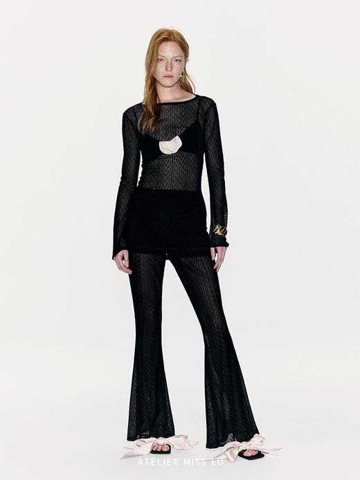 【卷云之下】立体兰花裁片拼接设计吊带胸衣 商品图2