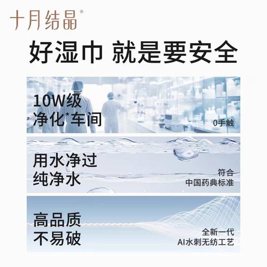 十月结晶 芦荟精华婴幼儿手口湿巾便携装10抽 商品图2