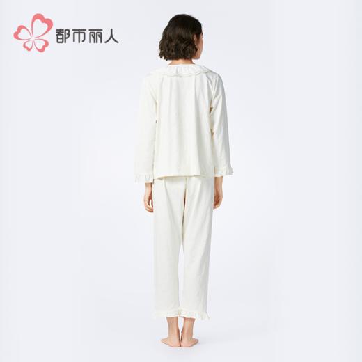 都市丽人女士正价棉质长袖套装薄针织提花生活家居长袖类LHH2C4 商品图2