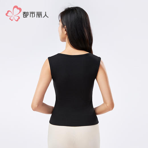 都市丽人棉质宽肩背心罗纹棉时尚美搭宽肩背心LVH6A1 商品图3