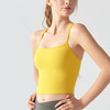 跃牌【海听系列】春夏裸感美背瑜伽背心方领跑步运动背心女XC08 商品缩略图1