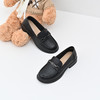 经典鲨女鞋2025年春季新款百搭黑色一脚蹬舒适平底单鞋乐福鞋KW233-517031 商品缩略图2