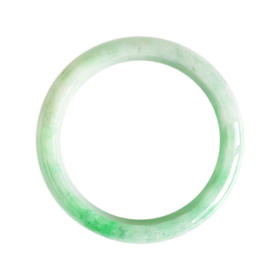 【天然正品】A货翡翠天然精品细腻糯种飘阳绿58号翡翠手镯女士现售价：5880！241224NJ21