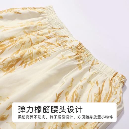 都市丽人女士梭织棉短袖套装薄梭织人棉生活家居短袖类LHH1B9 商品图7