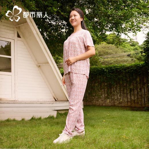 都市丽人女士特价棉质短袖套装薄梭织人棉超值精选短袖类LHH2A7 商品图3