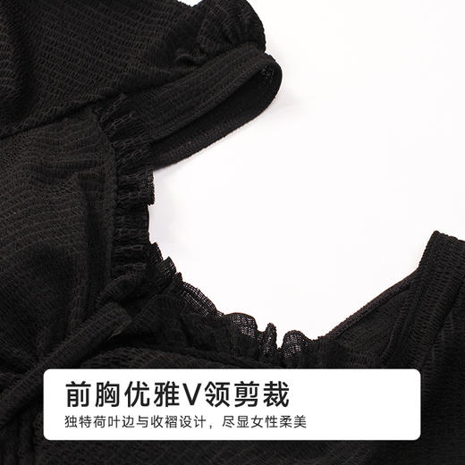 都市丽人女士连体泳衣薄半光涤泳布滨海休闲一体式泳衣LSH1A6 商品图4