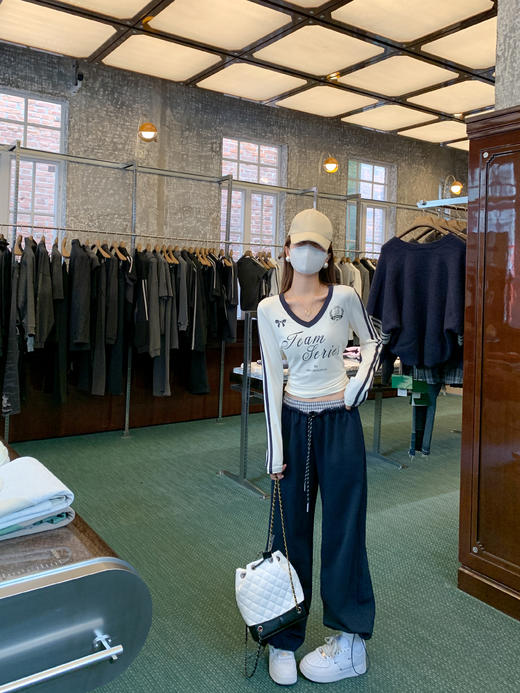 【169元任选2件】最后一波现货！2色拼接高腰显瘦休闲束脚裤 商品图4