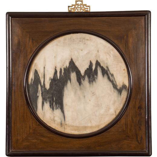 清 红木镶云石挂屏 商品图5