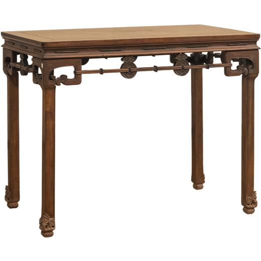 清 红木拱璧纹画桌 商品图5