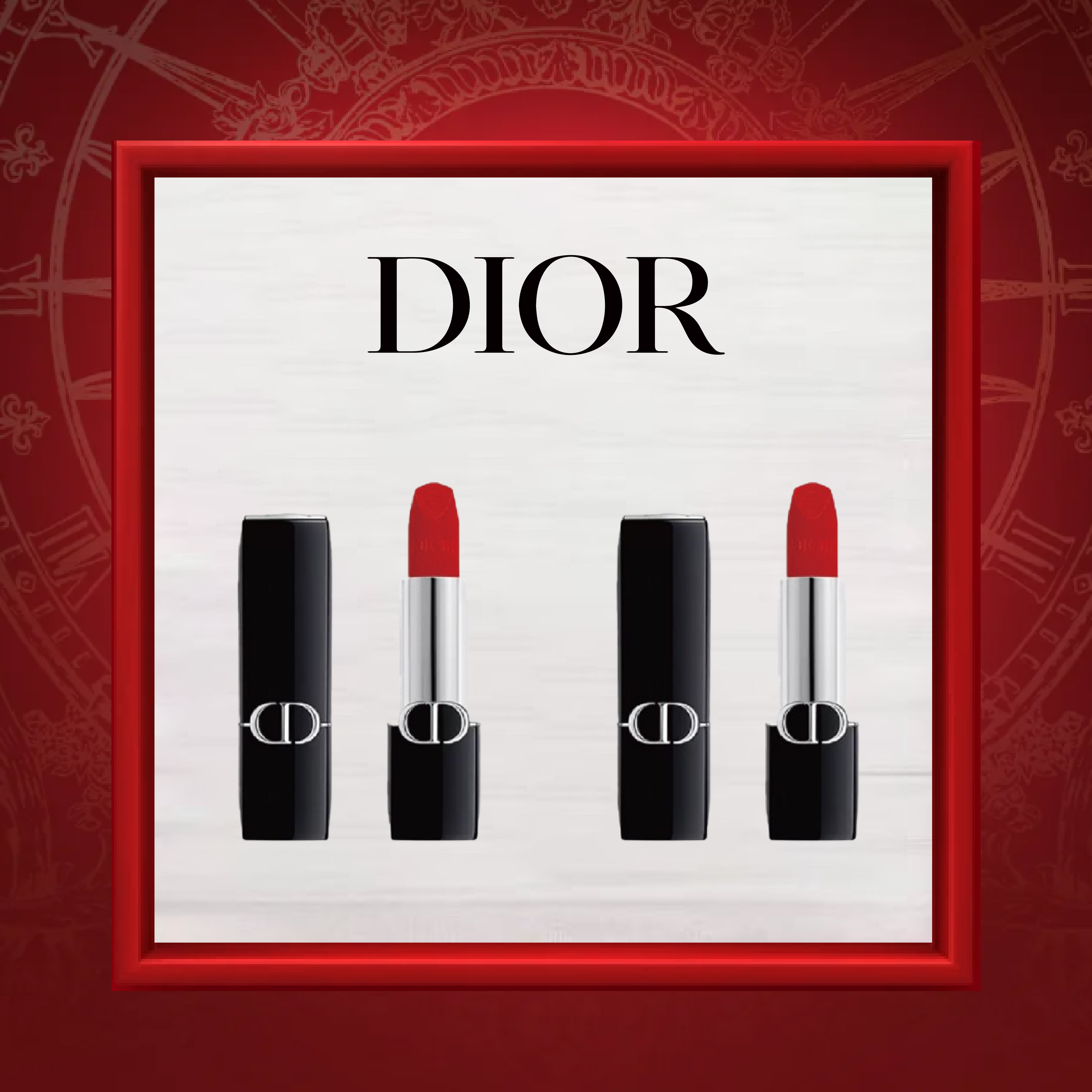 【1F】DIOR迪奥爆款【新品】烈焰蓝金唇膏限量礼盒（色号任选）