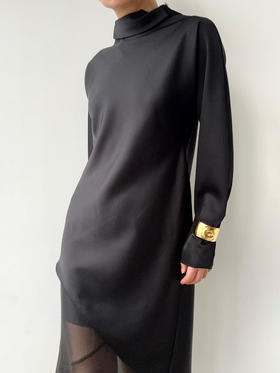 VC｜AW24125 Kalisa asymmetric blouse [ 黑 / 白 / 棕 ]