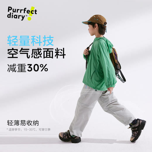 fx-【轻量】咕噜日记童装儿童工装裤两穿男女童登山裤可拆卸款休闲裤PCK2524 商品图3