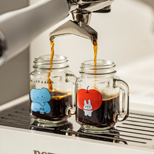 摩登主妇动物派对迷你咖啡浓缩液分装瓶透明小密封罐玻璃瓶储存罐 商品图3
