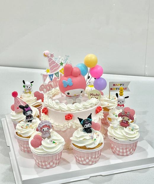 【优品系列】---【可爱美乐蒂】带纸杯款女孩儿童生日蛋糕 商品图0