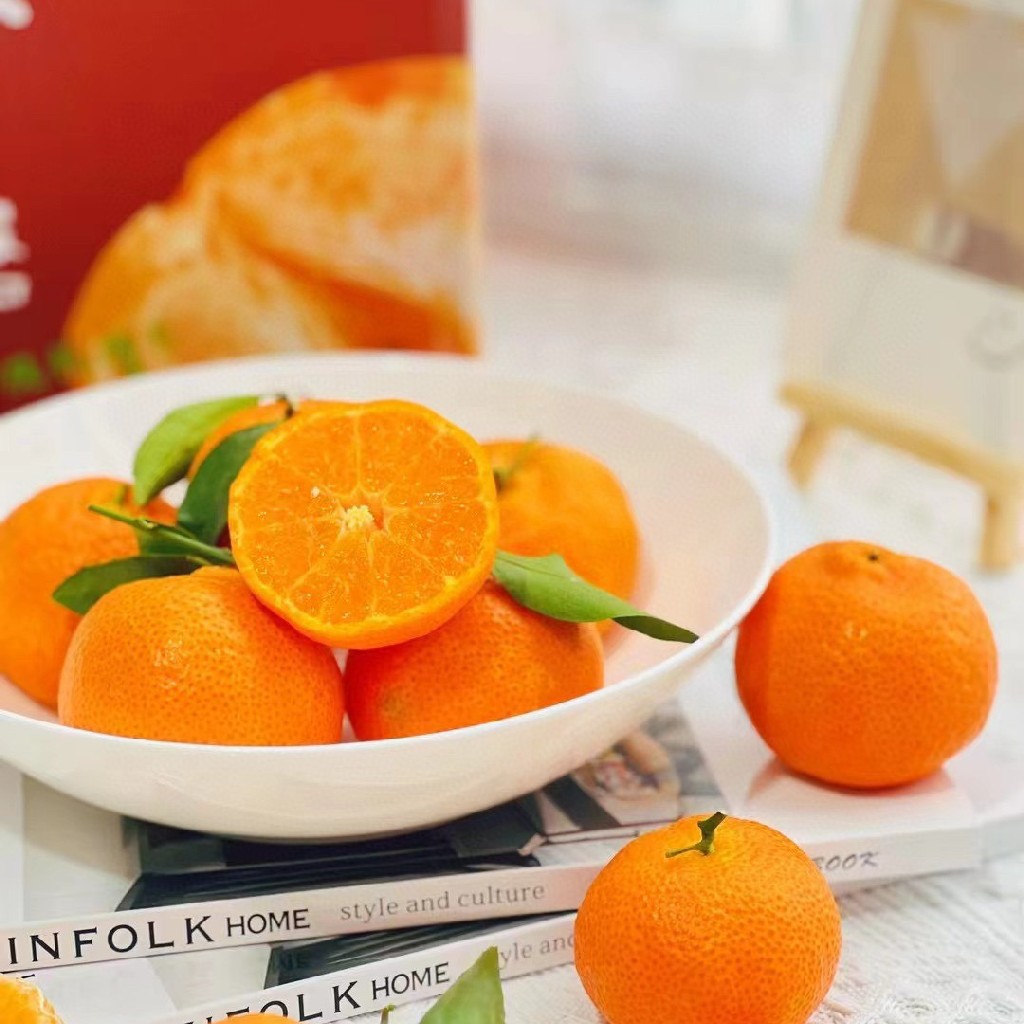 石家庄优选仓库速达， 金秋砂糖橘，皮薄肉嫩，果肉爽脆，果香浓郁，净重9斤礼盒装