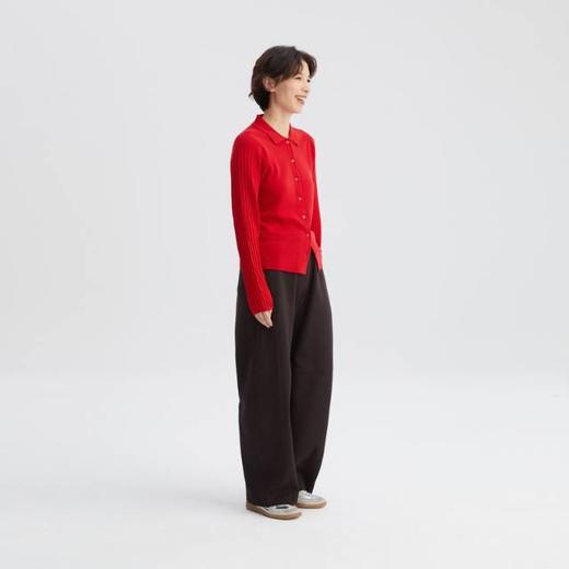 2楼素然丝棉横机翻领开衫吊牌价1450 商品图3