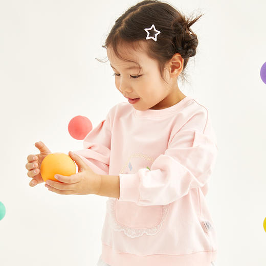Cucutas女幼童长袖卫衣CY25SPW709粉红（90#-120#） 商品图4