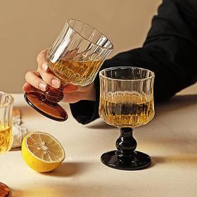 摩登主妇中古高脚杯精致高级感红酒杯玻璃杯子创意鸡尾酒杯古典杯