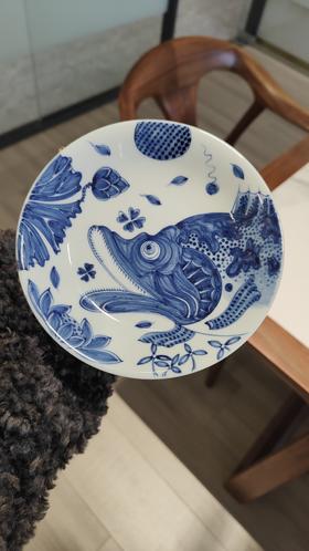 【朗瓷阁】仿清大鳜鱼撇口壶承