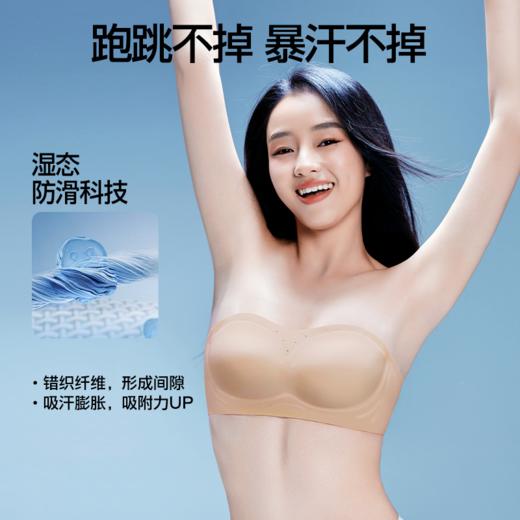 SIINSIIN无肩带文胸2.0聚拢防滑内衣女无痕收副乳软支撑防下垂抹胸 商品图1