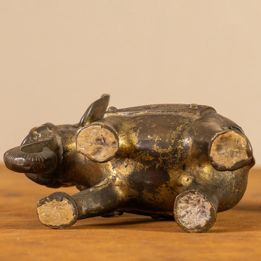 清 铜鎏金大象摆件（一对） 商品图3