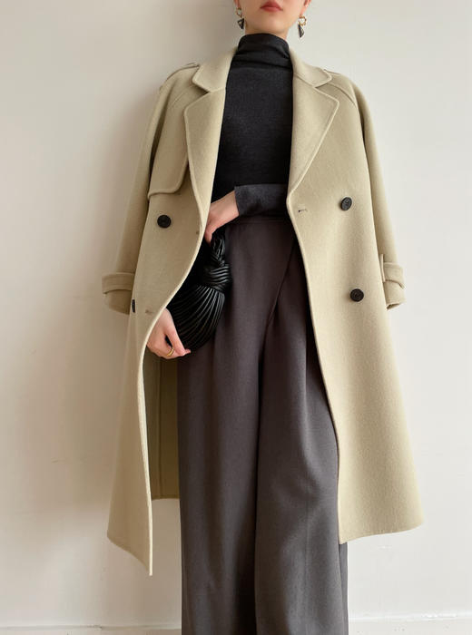 超划算速抢❗100%羊毛！【礼挚高端定制品牌】孙俪、刘涛、高圆圆众多明星同款！👊自带气场的经典风衣式羊毛大衣！✅高克重，挺阔有型！软糯如云朵般🆓单穿都不扎皮肤🔥保暖性极强！ 商品图10