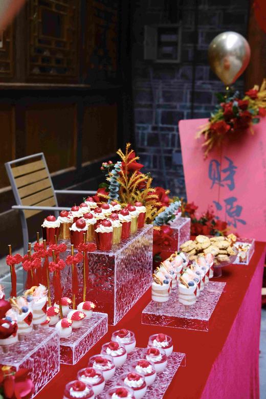 红色系开业茶歇 商品图5