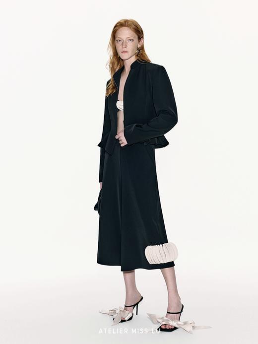 【花瓣骑士】层叠圆片拼接设计阔腿七分裤 商品图1