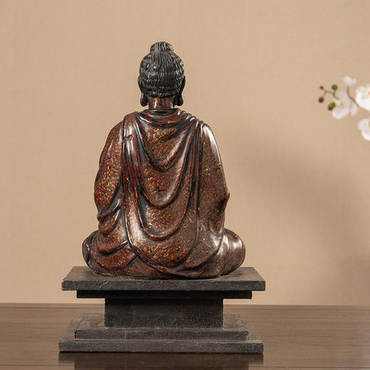 清 犀皮漆释迦摩尼佛像 商品图3