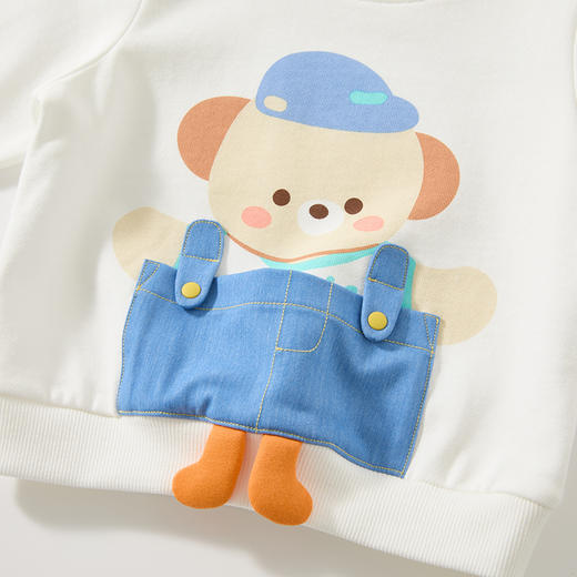 Cucutas男幼童长袖卫衣CY25SPW526米白（90#-120#） 商品图11