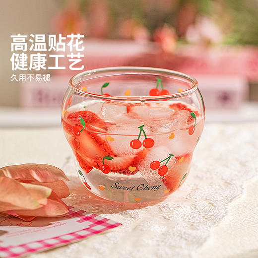 摩登主妇高硼硅玻璃杯耐高温豆浆杯高颜值水杯家用酸奶杯女早餐杯 商品图3