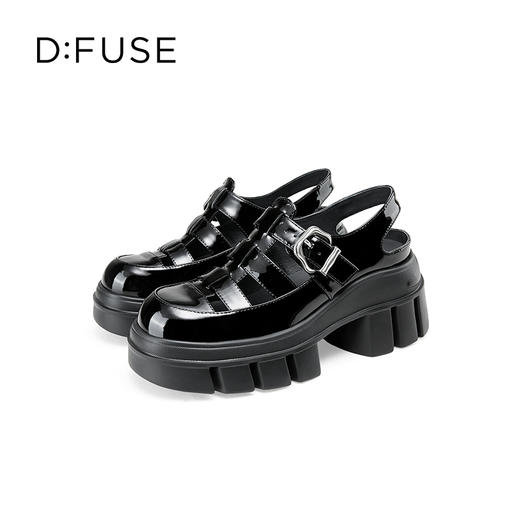 Dfuse迪芙斯2025春季新款透气休闲凉鞋复古风增高罗马凉鞋DFD1115112 商品图2