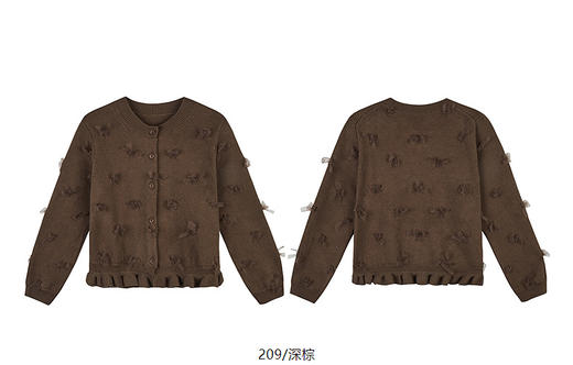 jnby  25年春款  短款开襟针织衫 1P2310720 商品图13